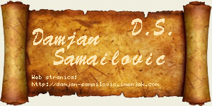 Damjan Samailović vizit kartica